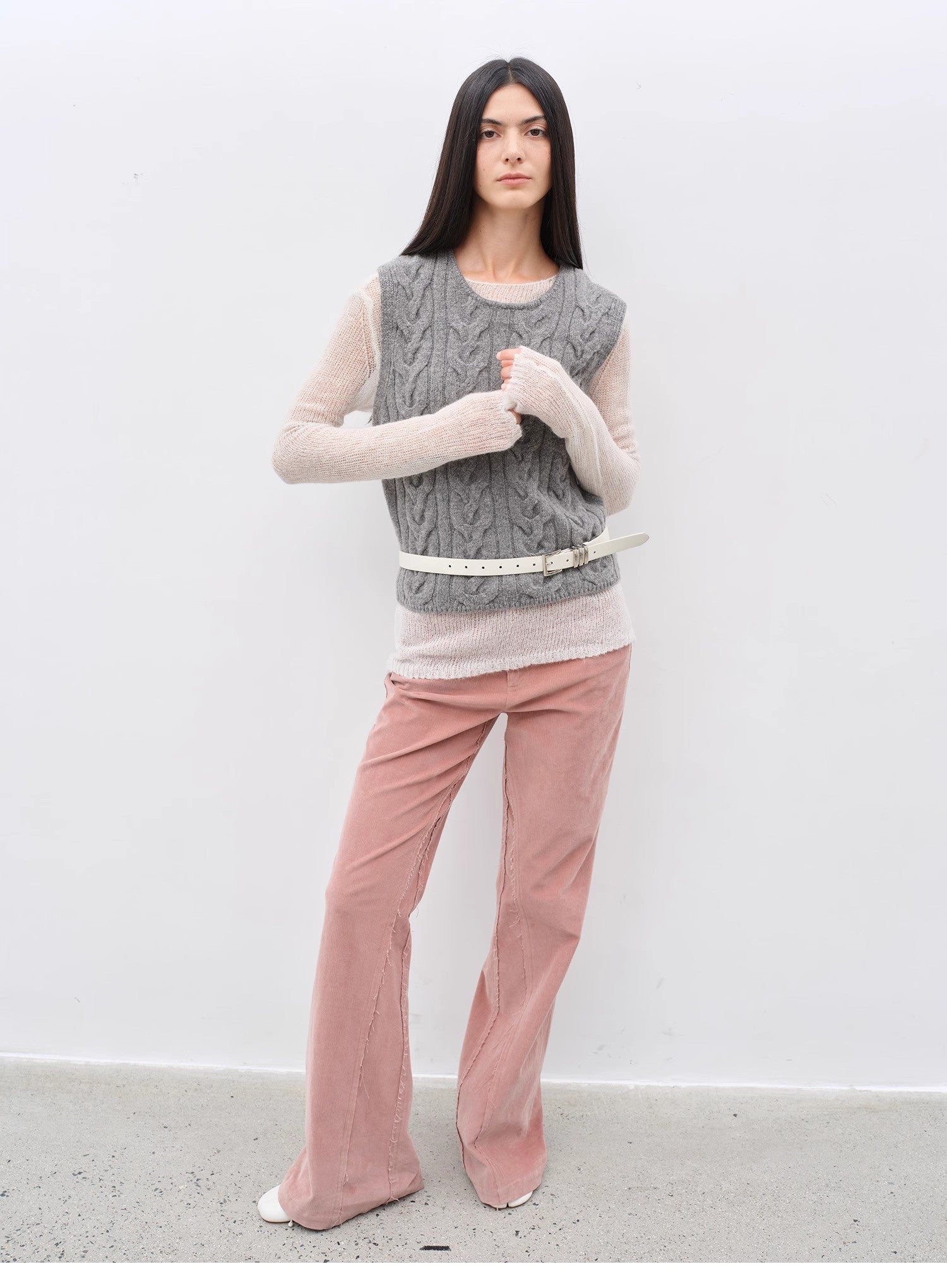 "Road to Extraordinary" Retro modern versatile slim corduroy flared trousers - variant_title
