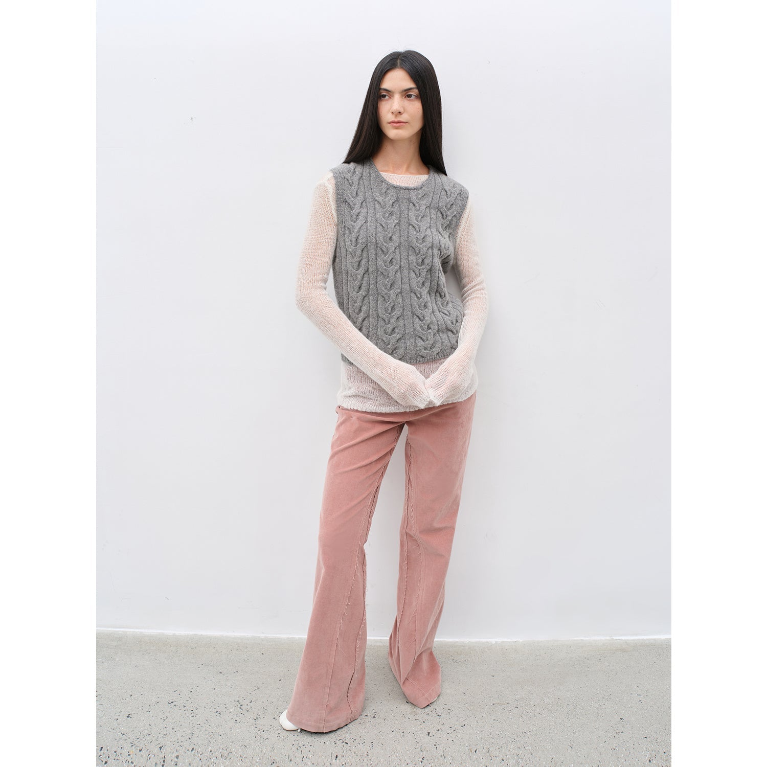 "Road to Extraordinary" Retro modern versatile slim corduroy flared trousers - variant_title