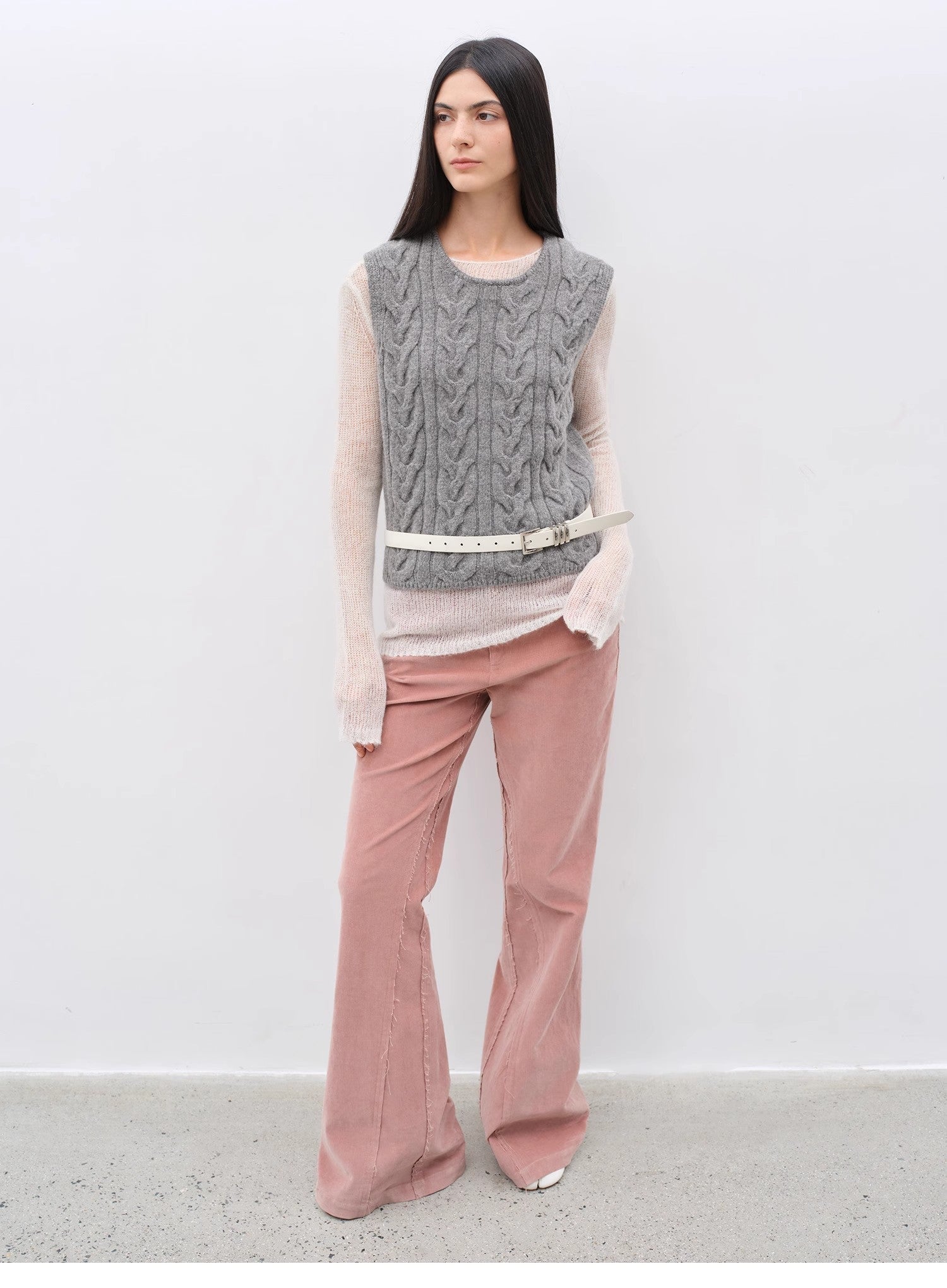 "Road to Extraordinary" Retro modern versatile slim corduroy flared trousers - variant_title