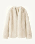 Romantic Nordic Agate Fox SagaFurs coat front product view