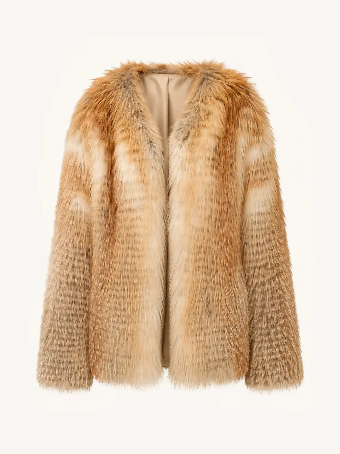 Romantic Nordic Red Fox SagaFurs coat front product view