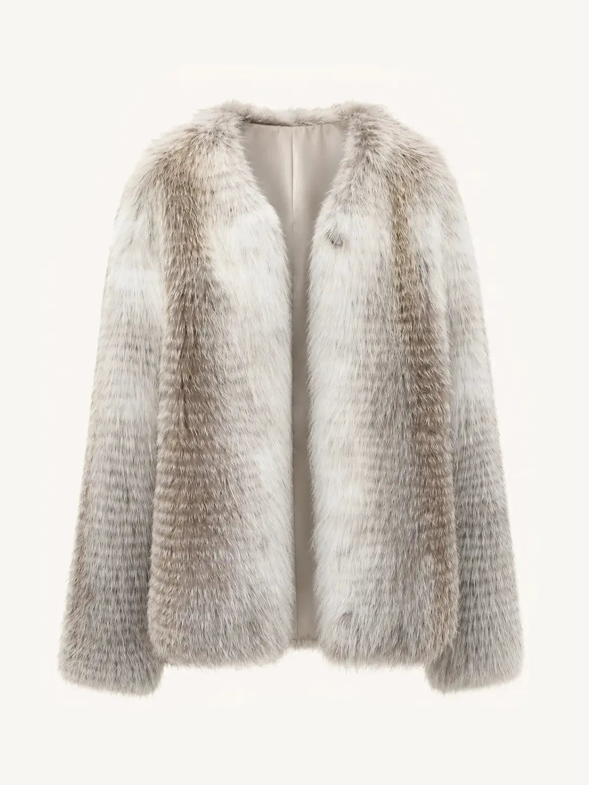 Romantic Nordic Sunburst Fox SagaFurs coat front product view