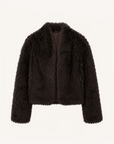 Fireladyfur Women's Casual Tuscan Sheepskin Jacket with Stand-up Collar“Sea of Love Accompaniment” product image 5