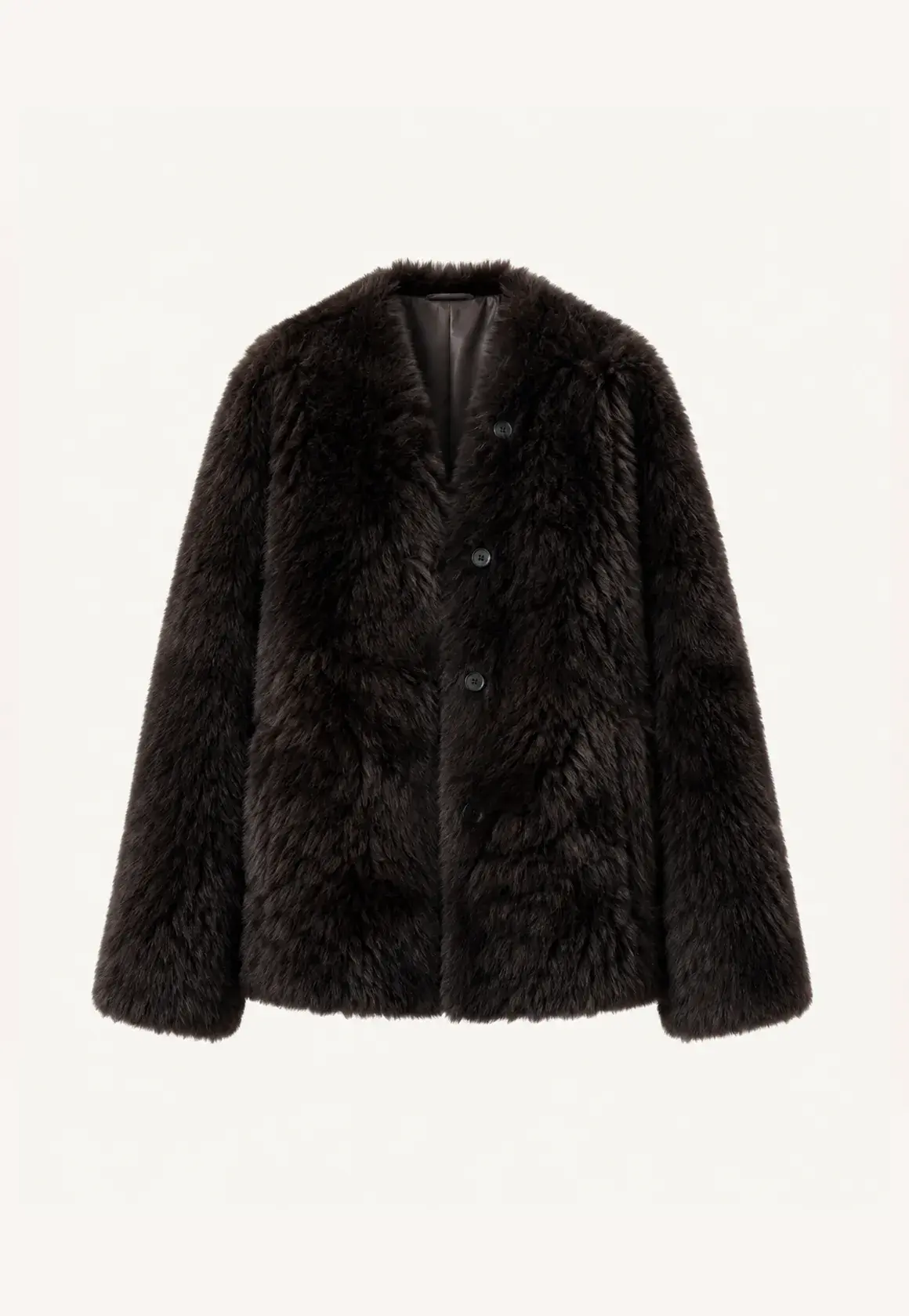 Fireladyfur Women's Casual Tuscan Sheepskin Jacket with Stand-up Collar“Sea of Love Accompaniment” product image 11