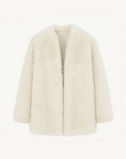 Fireladyfur Women's Casual Tuscan Sheepskin Jacket with Stand-up Collar“Sea of Love Accompaniment” product image 13