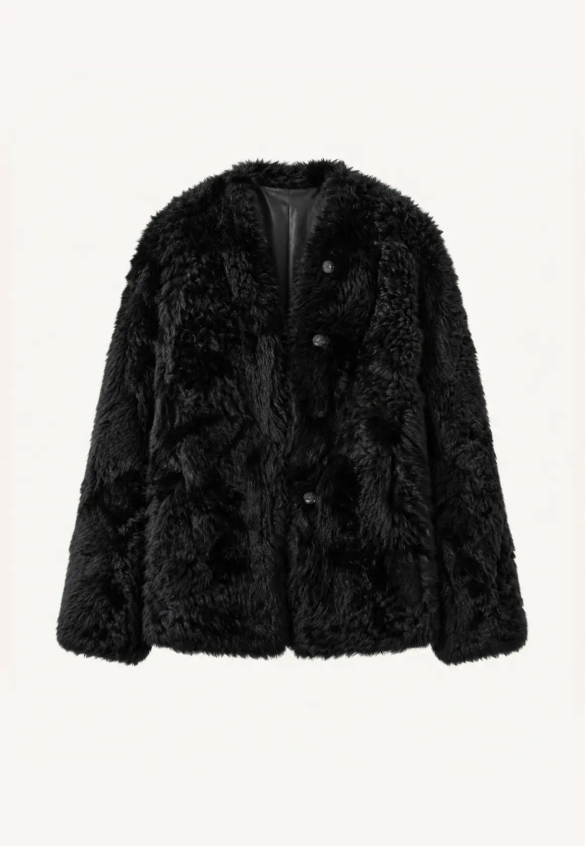 Fireladyfur Women's Casual Tuscan Sheepskin Jacket with Stand-up Collar“Sea of Love Accompaniment” product image 15