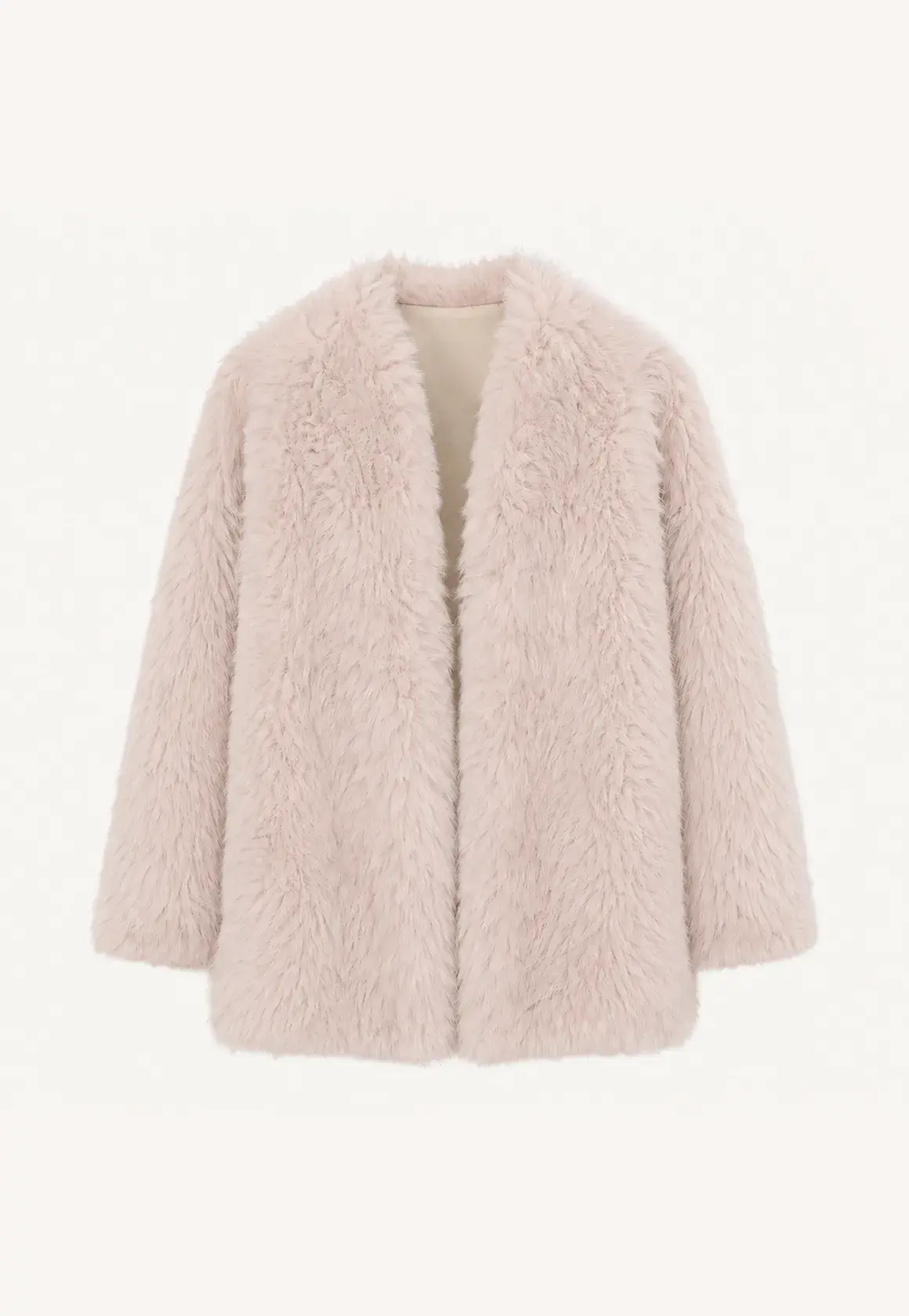 Fireladyfur Women's Casual Tuscan Sheepskin Jacket with Stand-up Collar“Sea of Love Accompaniment” product image 17