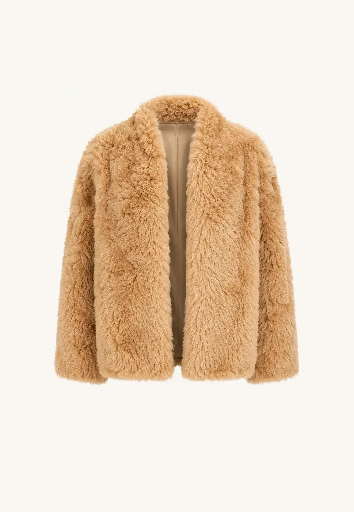 Fireladyfur Women's Casual Tuscan Sheepskin Jacket with Stand-up Collar“Sea of Love Accompaniment” product image 22