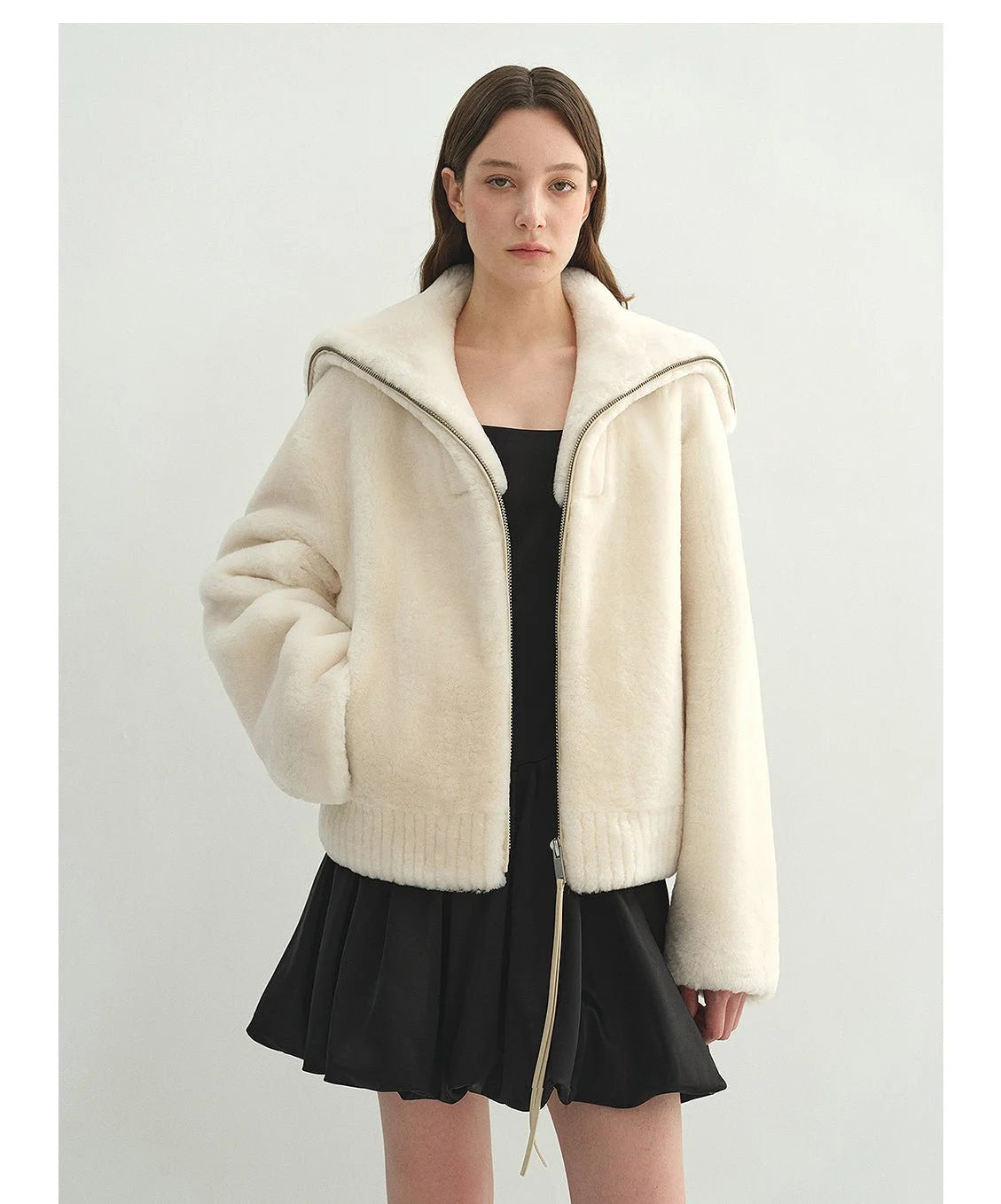 Sheepskin coat editorial visual