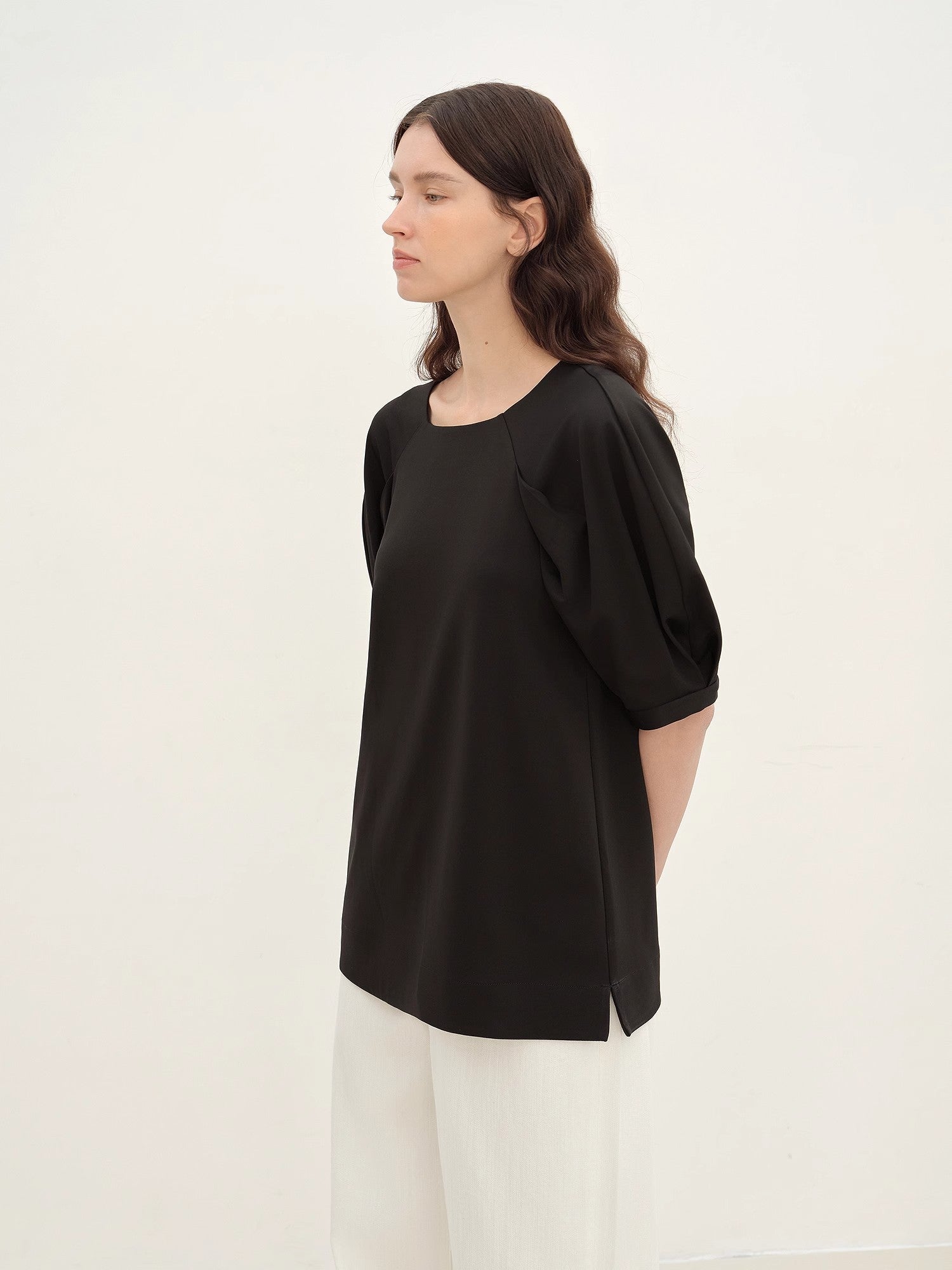 "Sleep Journey" puff sleeve straight short sleeve - variant_title