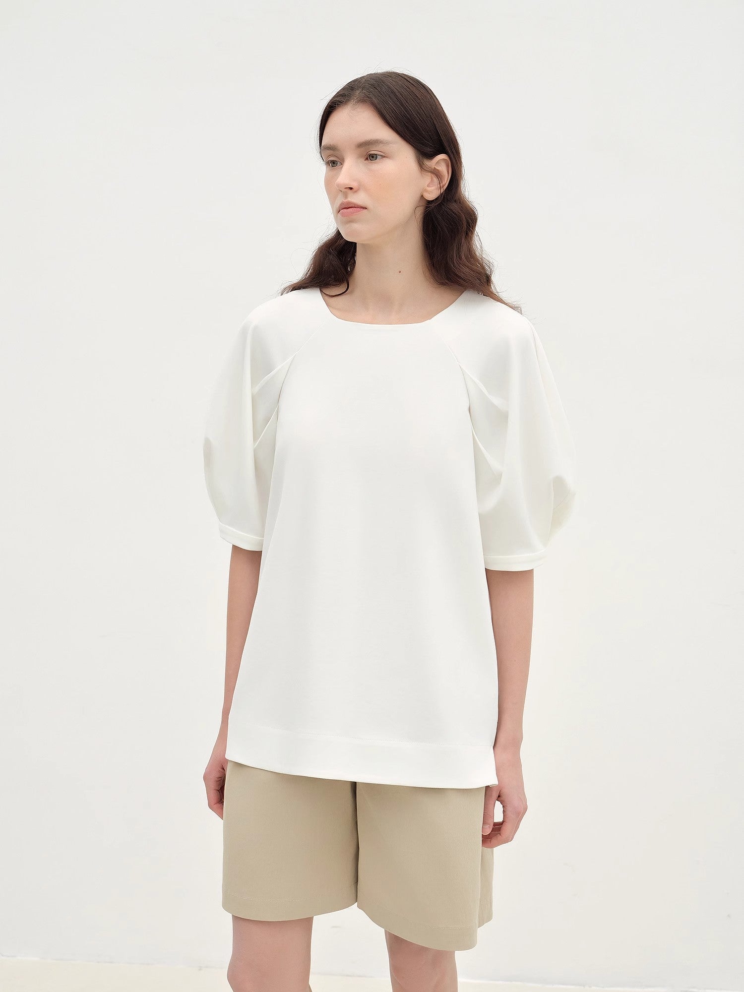 "Sleep Journey" puff sleeve straight short sleeve - variant_title