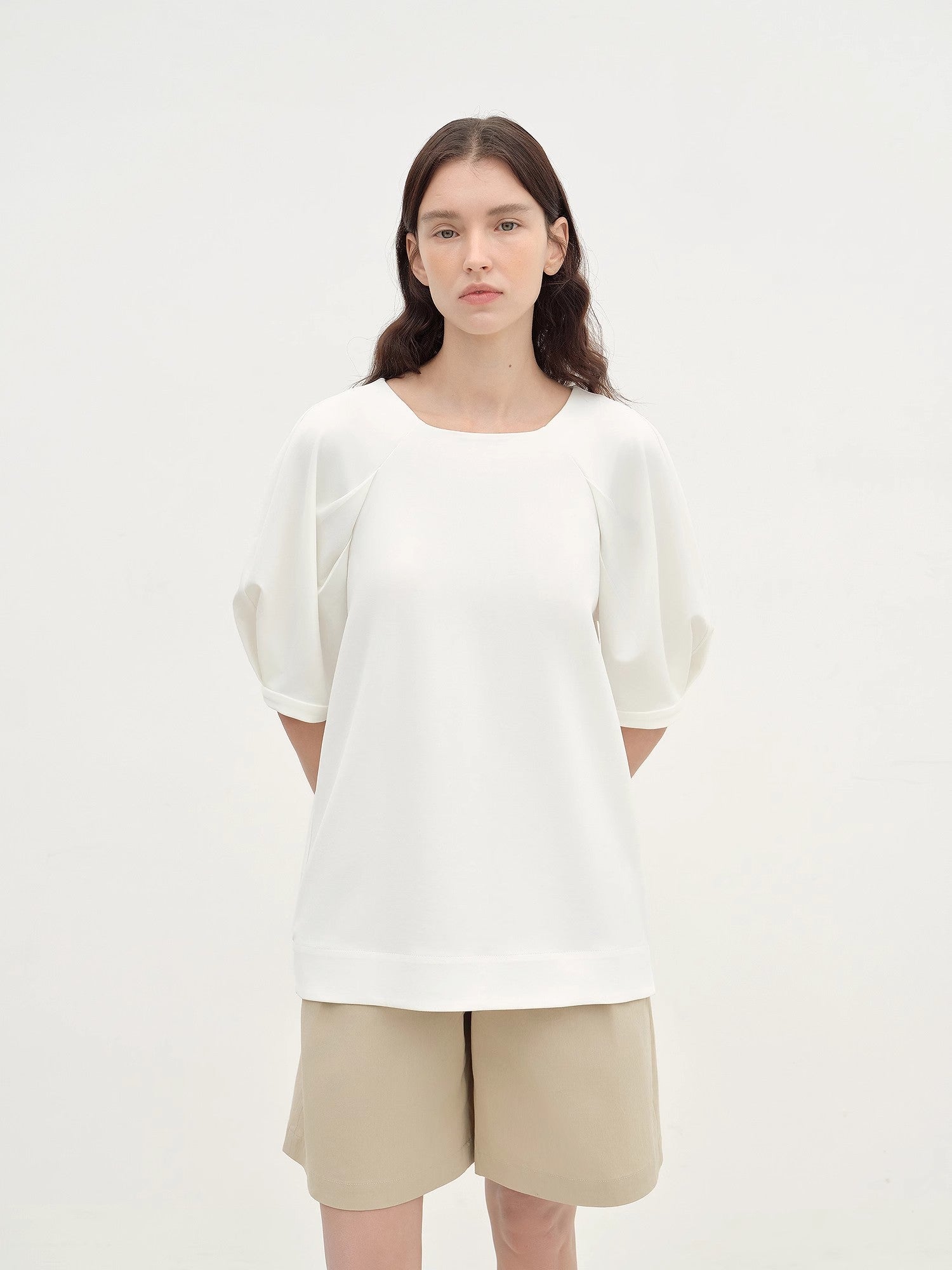 "Sleep Journey" puff sleeve straight short sleeve - variant_title