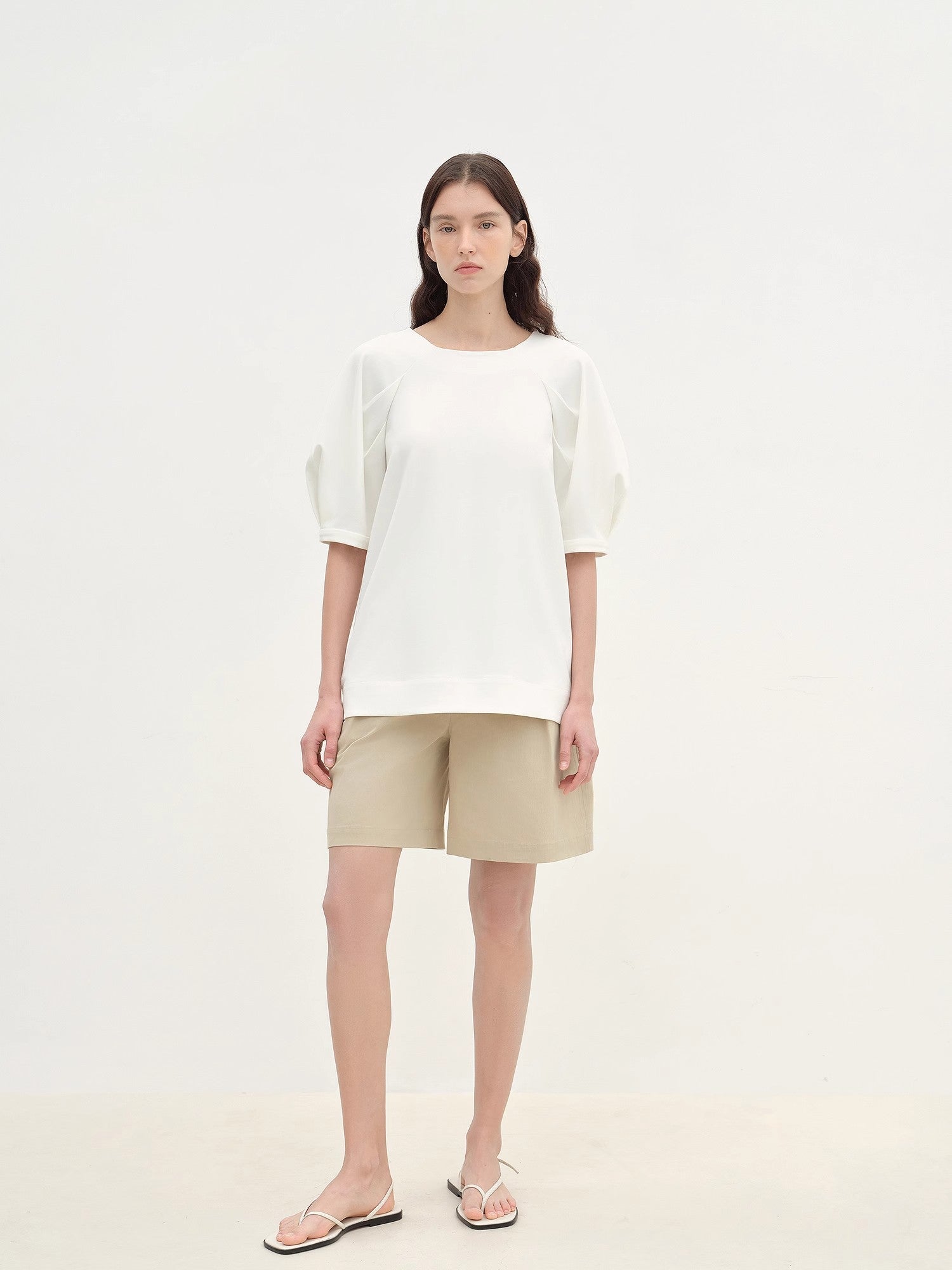 "Sleep Journey" puff sleeve straight short sleeve - variant_title