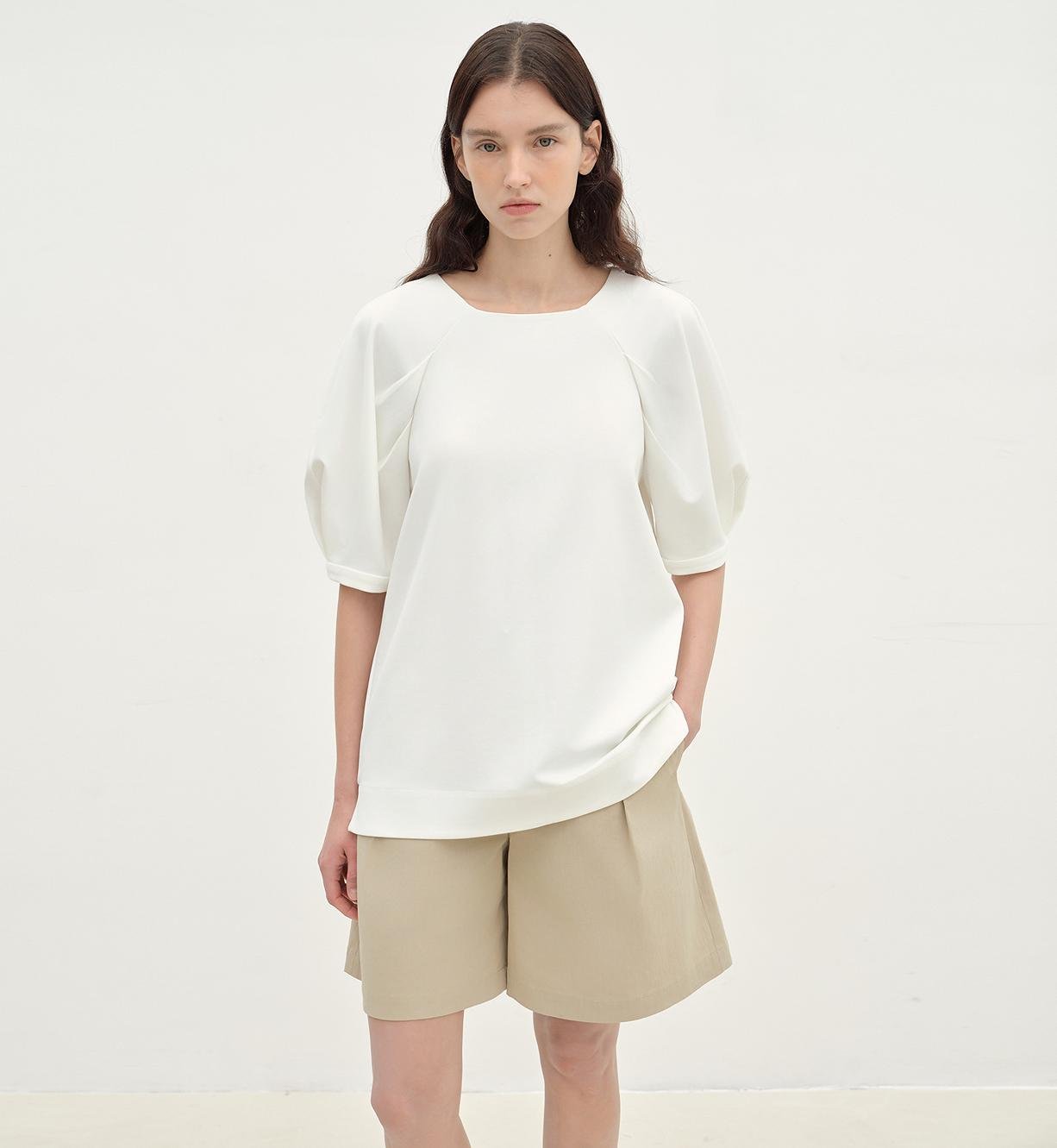 "Sleep Journey" puff sleeve straight short sleeve - variant_title