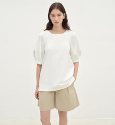 "Sleep Journey" puff sleeve straight short sleeve - variant_title