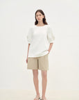 "Sleep Journey" puff sleeve straight short sleeve - variant_title