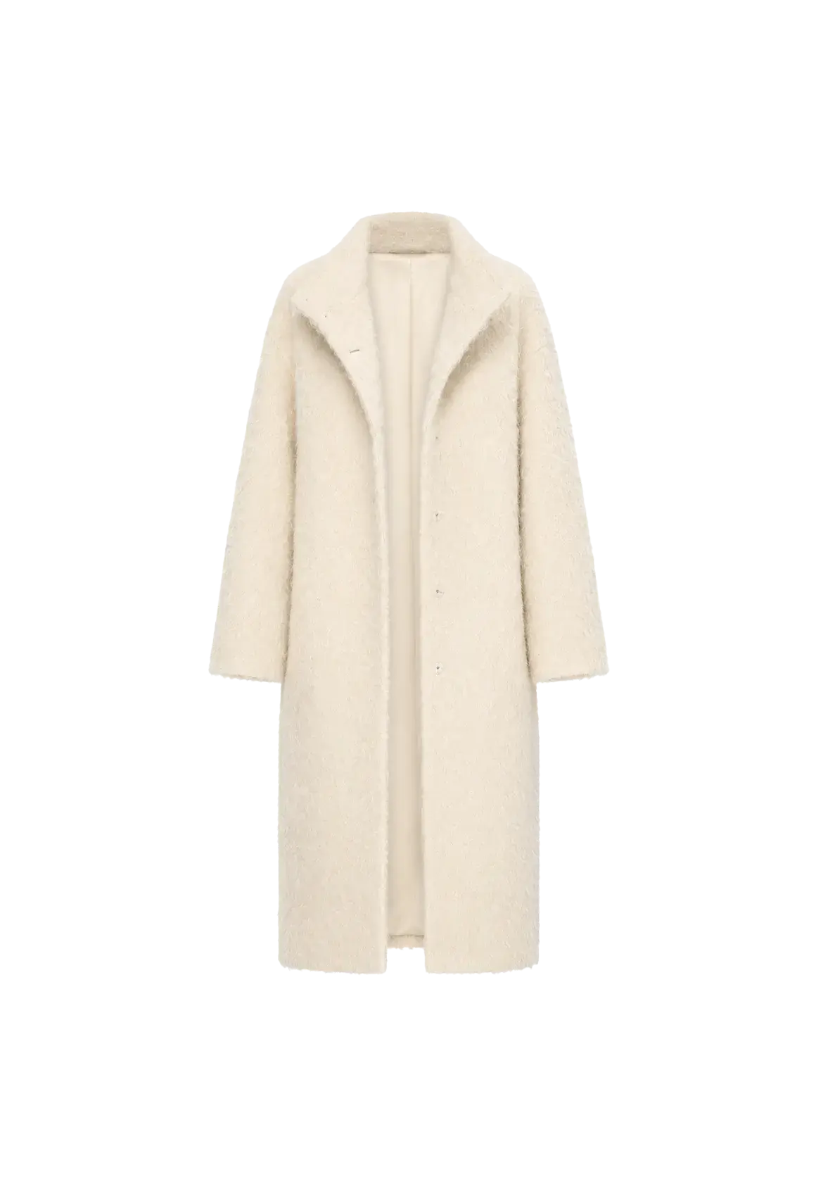Song of Snowland mohair wool stand collar coat product image 01