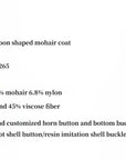 Song of Snowland mohair wool stand collar coat product image 10