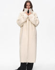Song of Snowland mohair wool stand collar coat product image 08