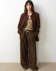 "Sophisticated Lady" Italian Imported Haute Couture Tailored Tweed Jacket with Gold Buttons for Women - variant_title
