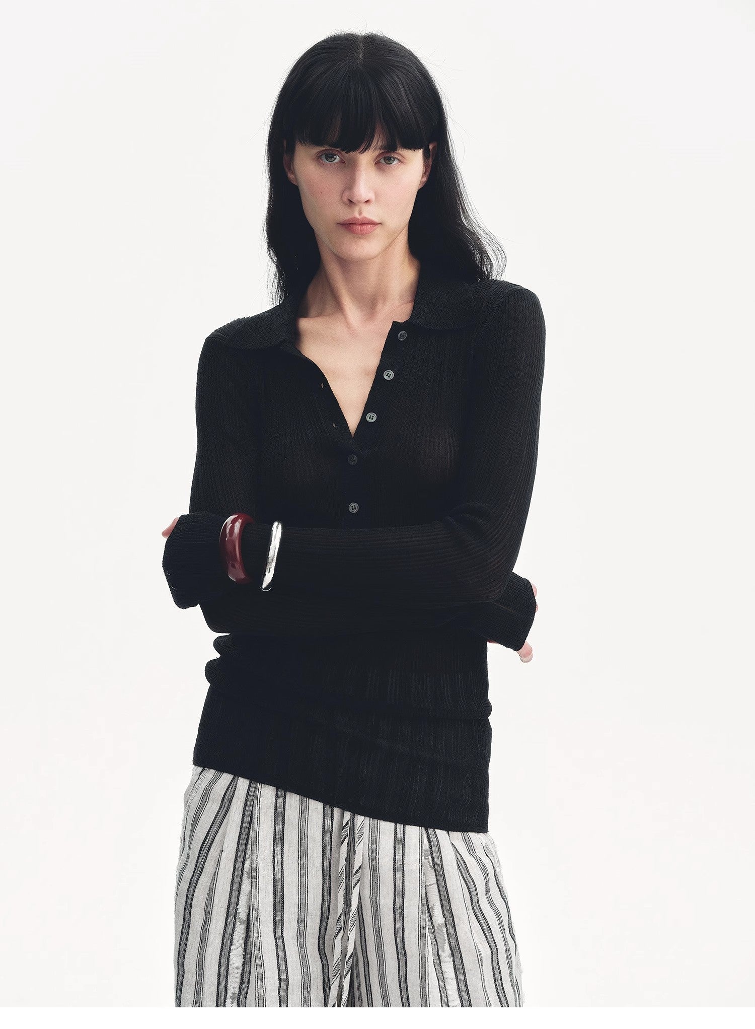 "Spring Inspiration" Retro Slim Fit POLO Neck Sweater - variant_title