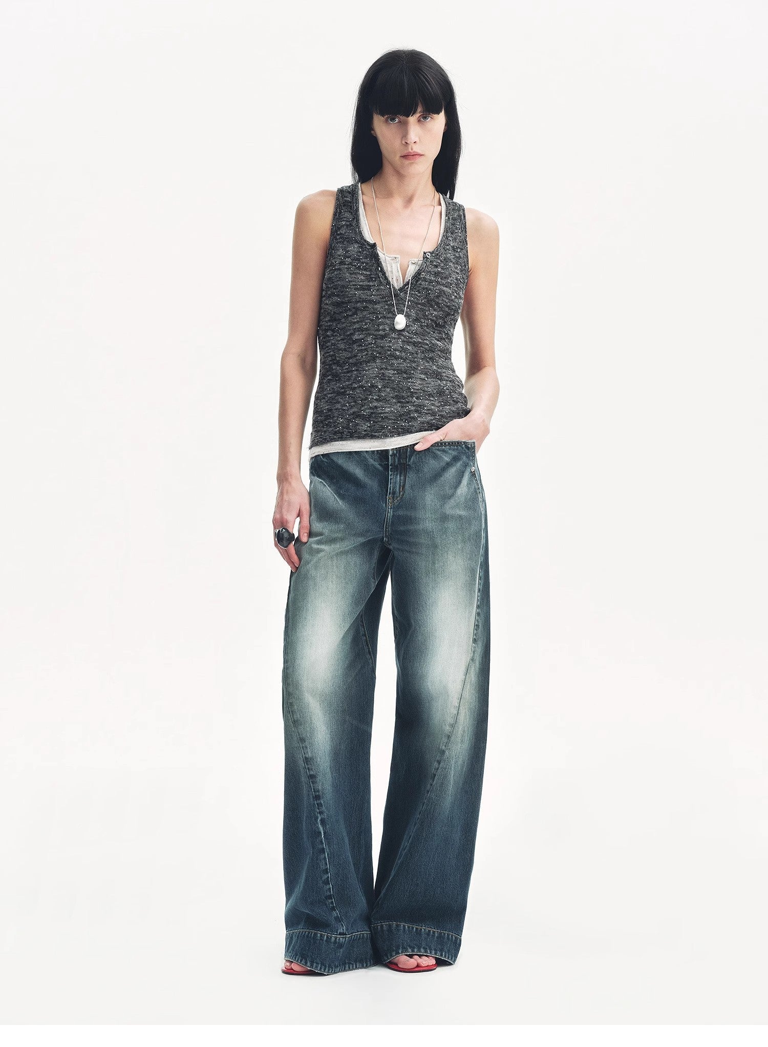 "Street Moments" Deconstructed Scimitar Straight Jeans Summer - variant_title
