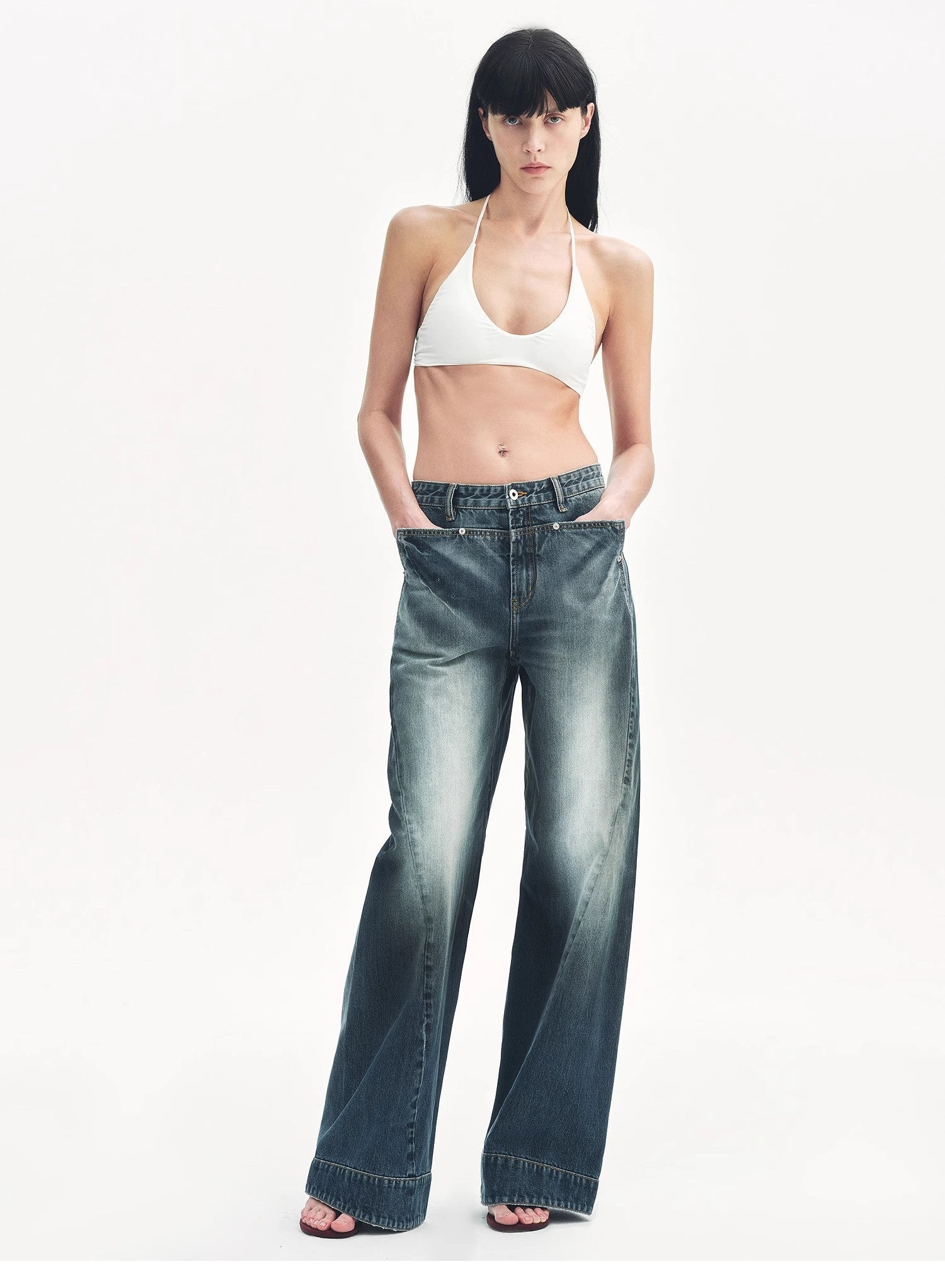 "Street Moments" Deconstructed Scimitar Straight Jeans Summer - variant_title