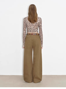 "Street Step" Retro distressed casual style straight slant pocket casual scimitar bloomers - variant_title