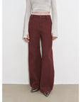 "Street Step" Retro distressed casual style straight slant pocket casual scimitar bloomers - variant_title