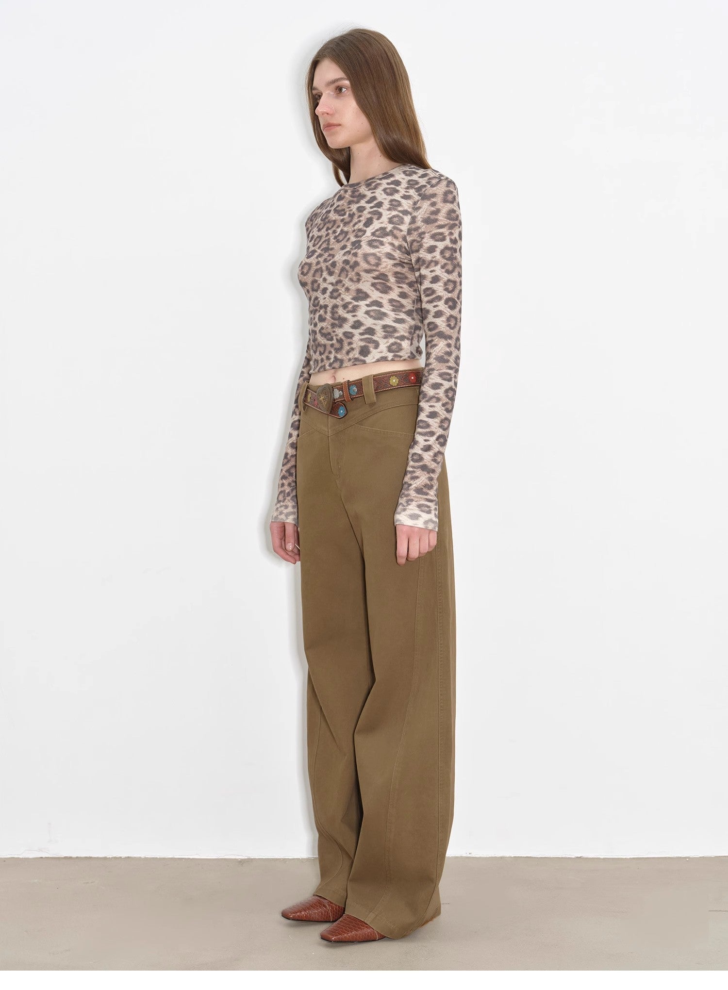 "Street Step" Retro distressed casual style straight slant pocket casual scimitar bloomers - variant_title