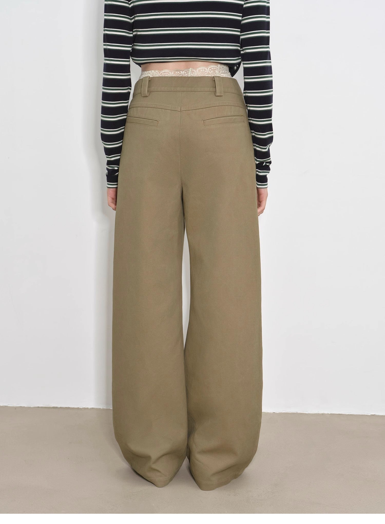 "Street Step" Retro distressed casual style straight slant pocket casual scimitar bloomers - variant_title