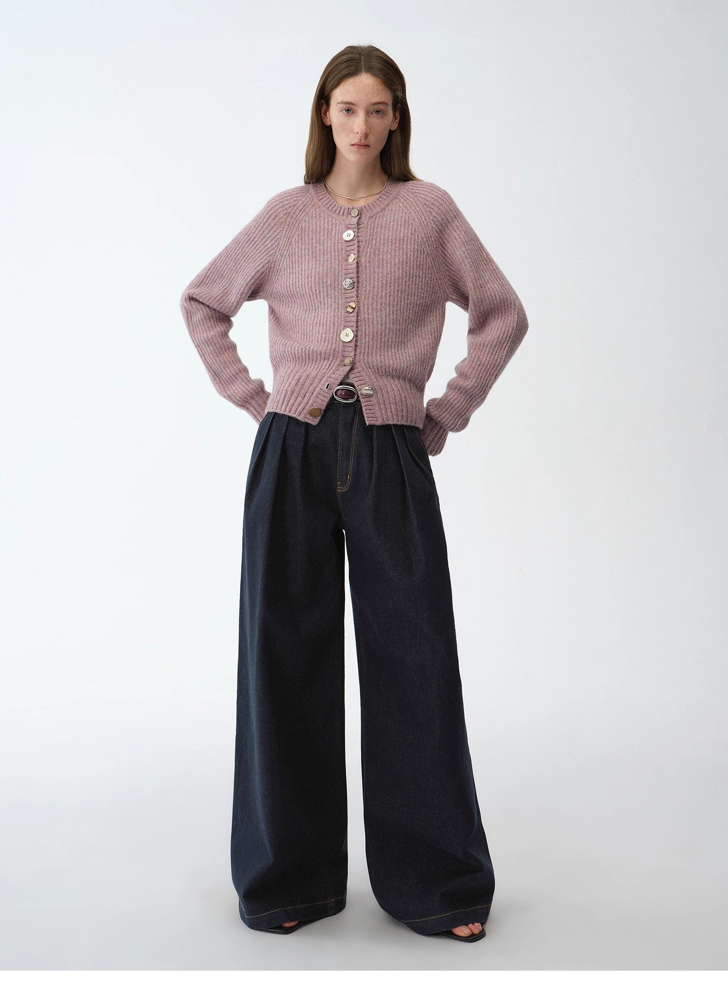 "Street Style" Vintage Handmade Lycra Stretch Jeans Wide Leg Loose Trousers Women Spring - variant_title