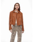 Suede lambskin retro double - breasted lapel wide - shoulder genuine leather jacket imported from New Zealand "Nth power" - variant_title