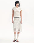 "Summer Dream" acetate sequin embroidered straight skirt - variant_title