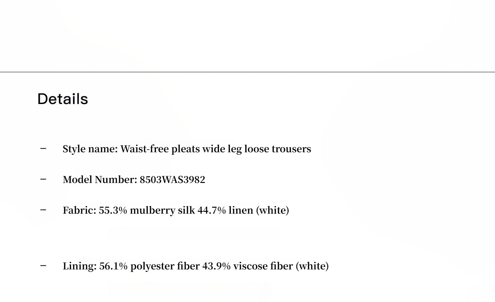 Summer mulberry silk linen waistless three - dimensional pleated wide - leg pants for women - variant_title