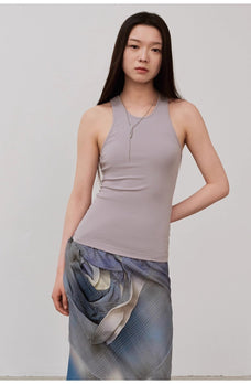 "Summer Tour" small I - shaped vest camisole women's summer elastic cotton slim fit inner sleeveless top - variant_title