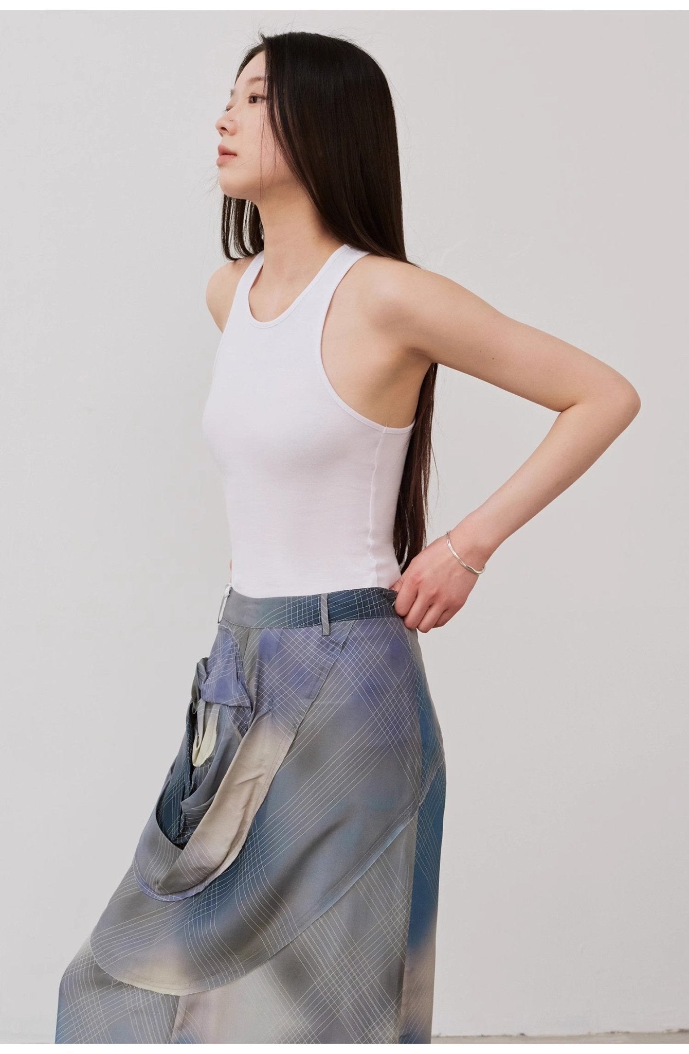 "Summer Tour" small I - shaped vest camisole women's summer elastic cotton slim fit inner sleeveless top - variant_title