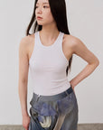 "Summer Tour" small I - shaped vest camisole women's summer elastic cotton slim fit inner sleeveless top - variant_title