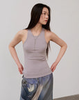 "Summer Tour" small I - shaped vest camisole women's summer elastic cotton slim fit inner sleeveless top - variant_title