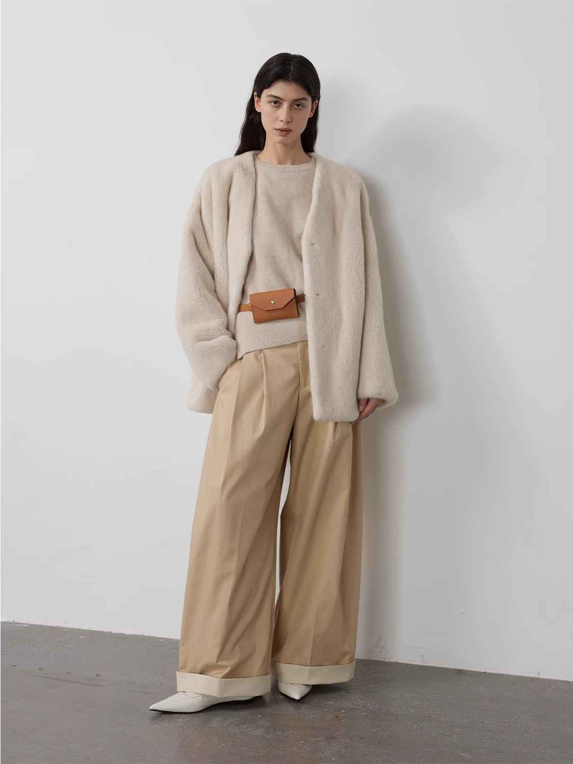Swiss Snow Mink Velvet Fur Coat - variant_title