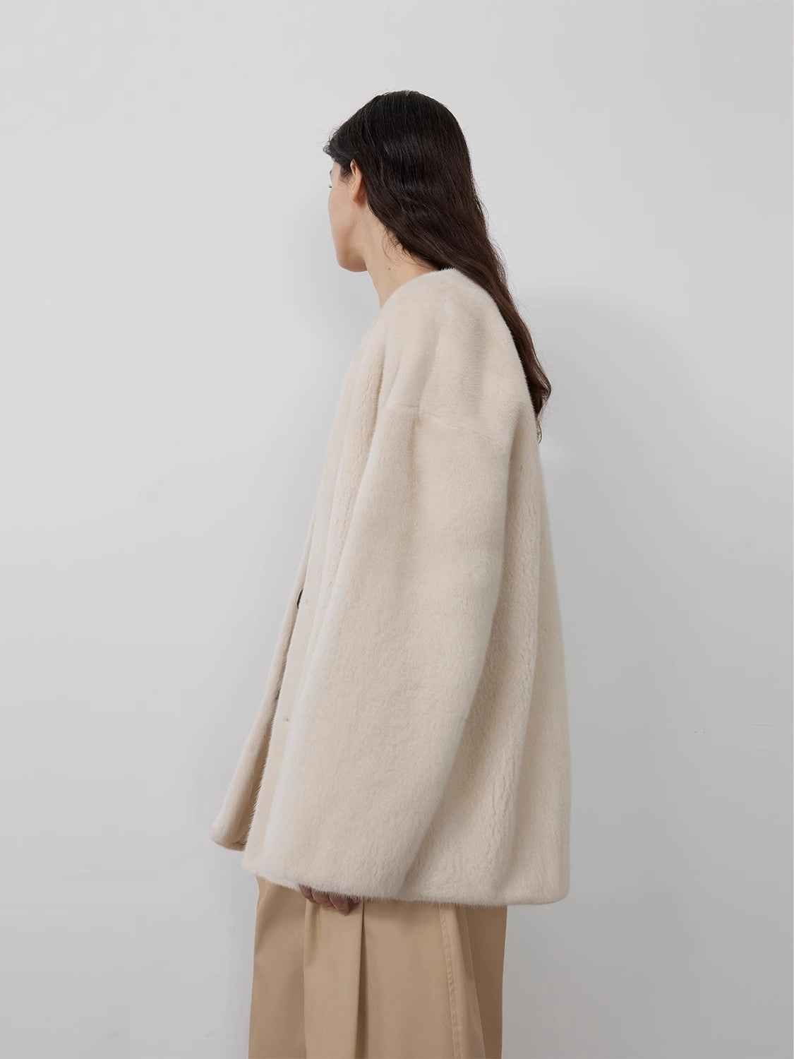 Swiss Snow Mink Velvet Fur Coat - variant_title