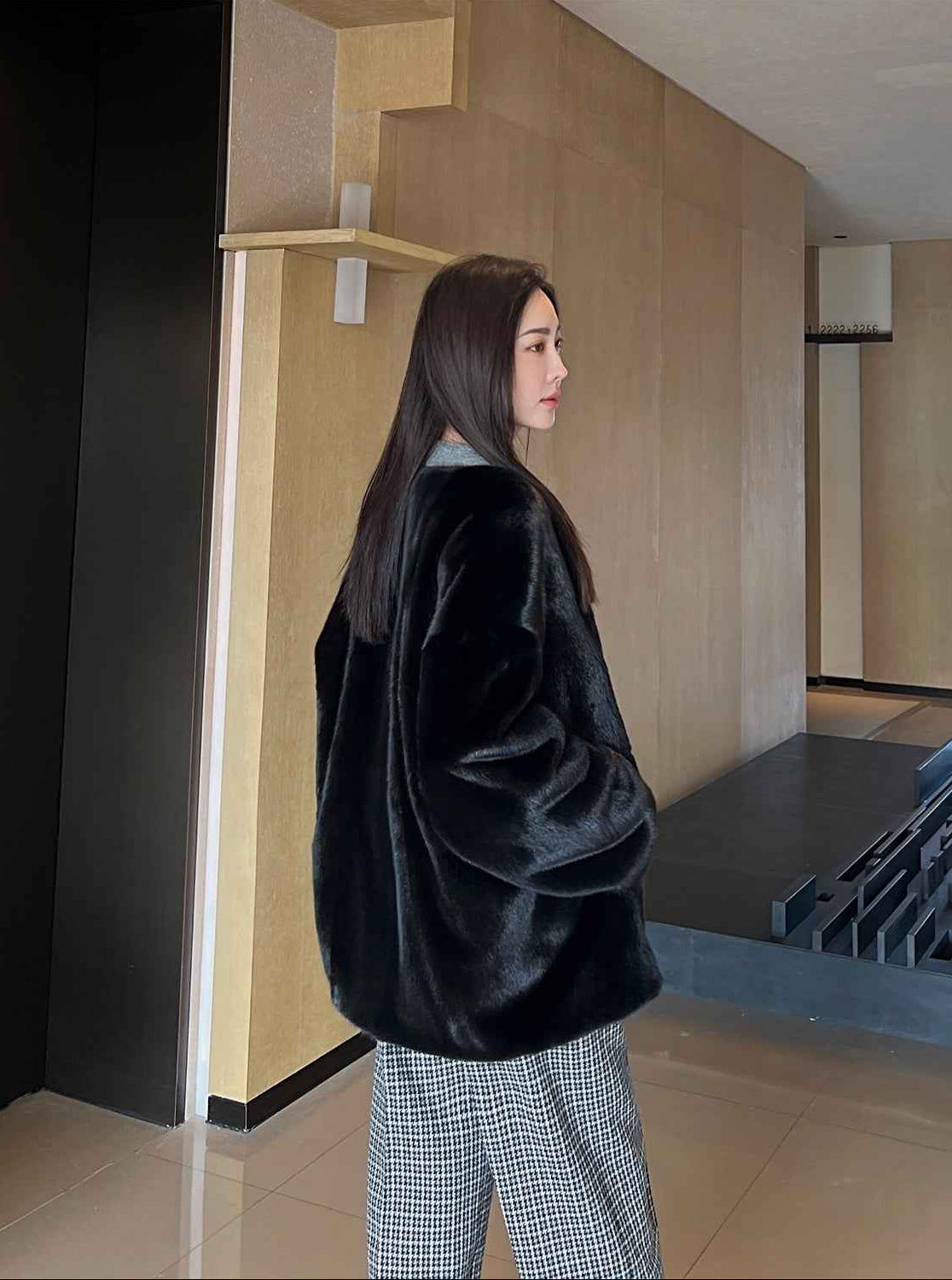 Swiss Snow Mink Velvet Fur Coat - variant_title
