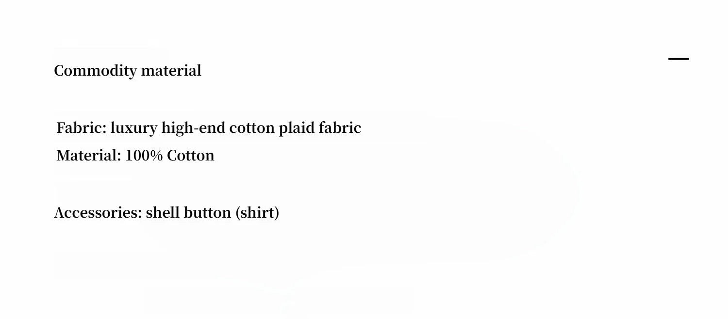 Tea Grid cotton shirt material details