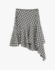 Tencel acetate plaid irregular A - line skirt"Full - level ballet" - variant_title