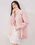 Tencel jacquard striped long - sleeved shirt jacket women's loose top"Spring and Summer Prank" - variant_title