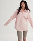 Tencel jacquard striped long - sleeved shirt jacket women's loose top"Spring and Summer Prank" - variant_title