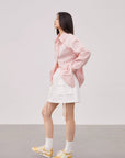 Tencel jacquard striped long - sleeved shirt jacket women's loose top"Spring and Summer Prank" - variant_title