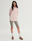 Tencel jacquard striped long - sleeved shirt jacket women's loose top"Spring and Summer Prank" - variant_title