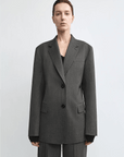 THE ARTM Wool & Silk Blend Oversized Suit Set - Wrinkle - Resistant Blazer & Trousers - variant_title