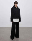 "Time Travel" Short Hooded Sweatshirt for Women, Sports Style Set, Autumn and Winter Casual Sweatpants with Straight - Leg and Draped Fit - variant_title